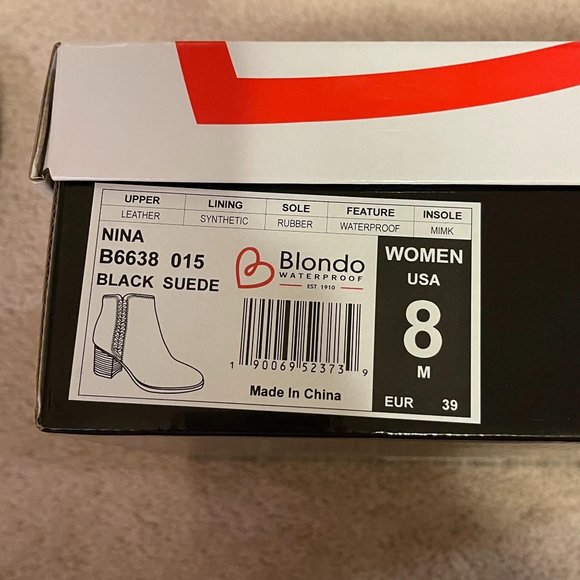 Blondo Nina Black Suede Heeled Booties 8 - Picture 8 of 9